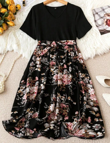 Rochie medie SHEIN CURVE, negru