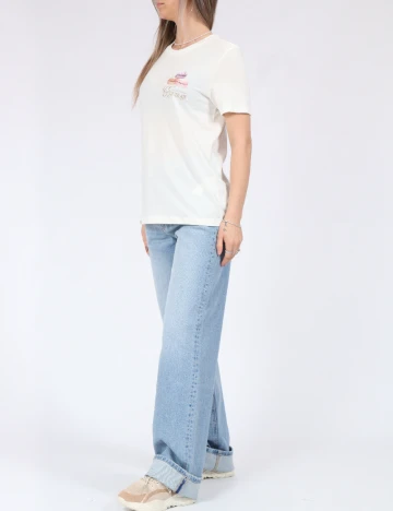 Tricou Only, alb