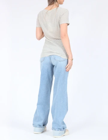 Tricou Only, crem