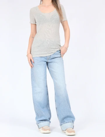 Tricou Only, crem
