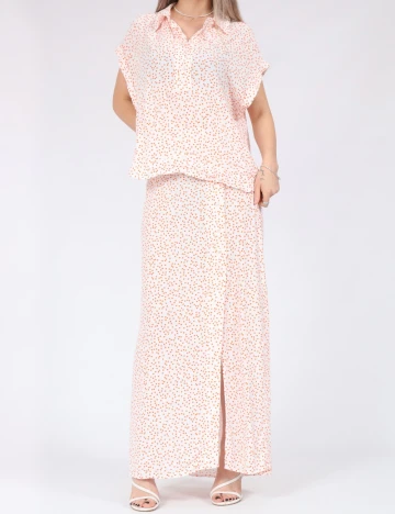 Bluza Pieces, alb Alb