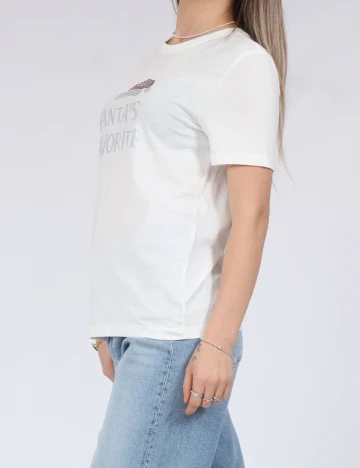 Tricou Only, alb