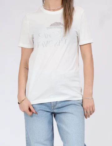 Tricou Only, alb