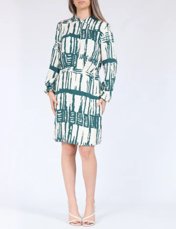 Rochie scurta Vero Moda, alb/verde Alb