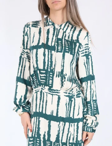 Rochie scurta Vero Moda, alb/verde Alb