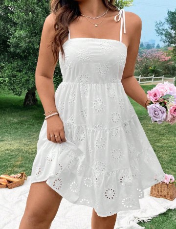 
						Rochie scurta SHEIN CURVE, alb