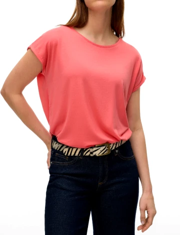 Tricou Vero Moda, corai Roz