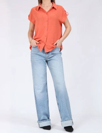 Camasa Vero Moda, portocaliu Portocaliu