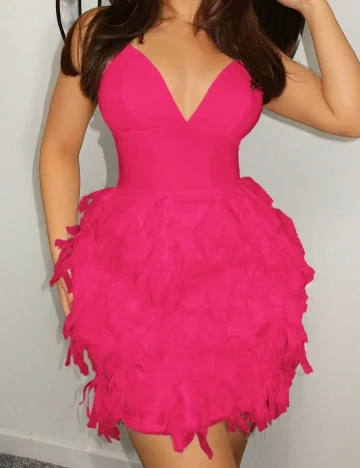 Rochie scurta SHEIN, roz
