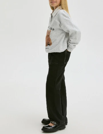 Pantaloni Reserved, negru Negru