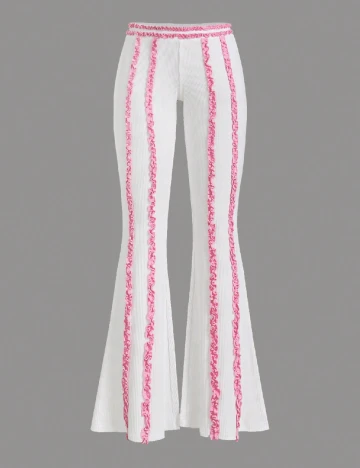 Pantaloni SHEIN, alb
