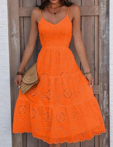 Rochie medie SHEIN, portocaliu Portocaliu