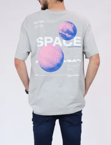 Tricou Jack&Jones, gri Gri