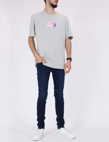 Tricou Jack&Jones, gri Gri