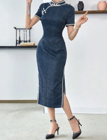 Rochie medie SHEIN, albastru