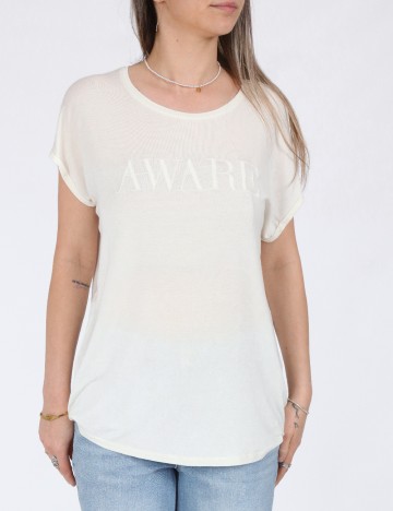 
						Tricou Vero Moda, ecru