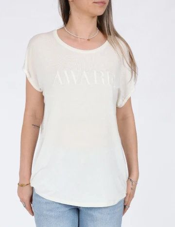 Tricou Vero Moda, ecru
