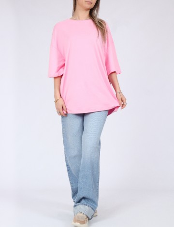 Tricou Oversize SHEIN, roz