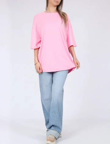 Tricou Oversize SHEIN, roz