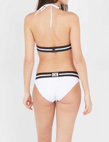 Chilot de  baie Calvin Klein, alb/negru