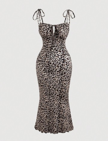 Rochie medie SHEIN, animal print