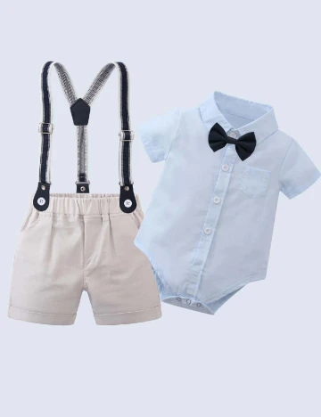 Compleu Shein Kids, albastru Albastru