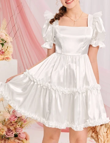 Rochie Shein Kids, alb Alb