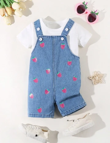 Compleu Shein Kids, albastru Albastru