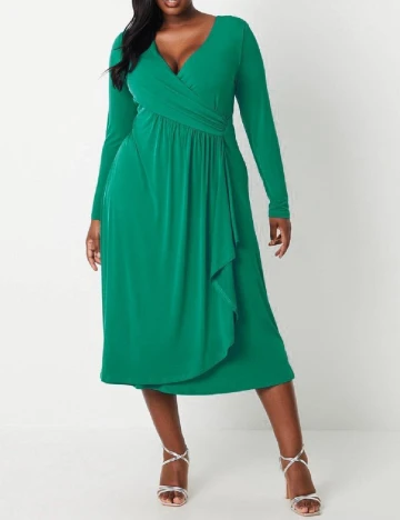 Rochie medie Coast Plus Size, verde Verde
