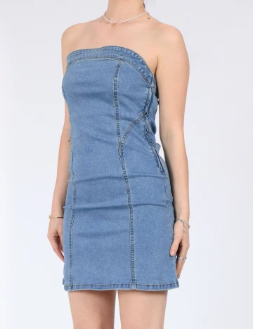 Rochie scurta Noisy May, albastru Albastru