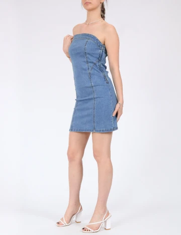 Rochie scurta Noisy May, albastru Albastru
