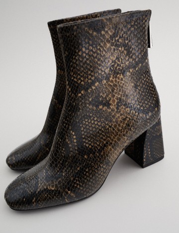 Botine Zara, animal print, 40