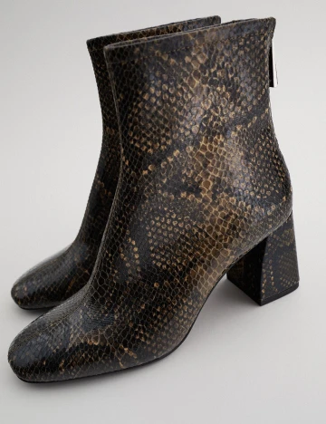 Botine Zara, animal print, 40