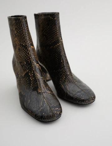 Botine Zara, animal print, 40