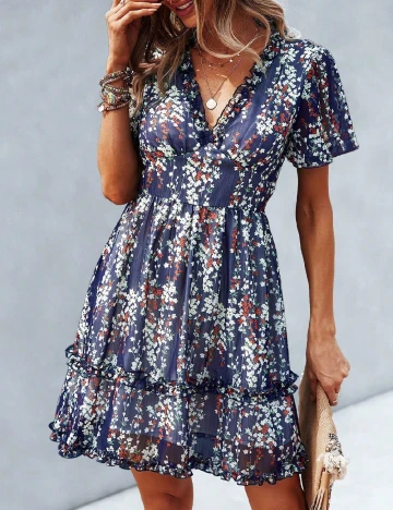 Rochie scurta SHEIN, albastru