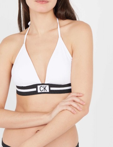 
						Sutien de baie Calvin Klein, alb