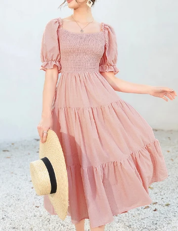 Rochie medie SHEIN, roz