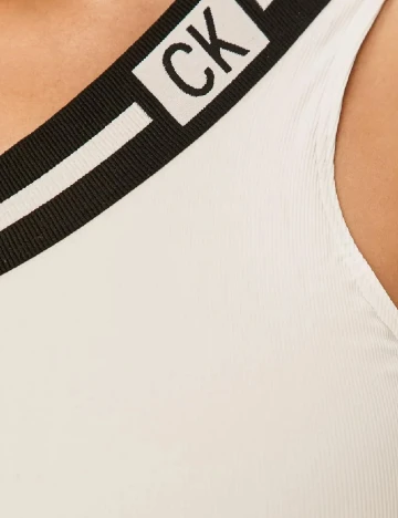 Costum de baie Calvin Klein, alb Alb