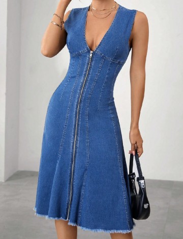 Rochie medie SHEIN, albastru