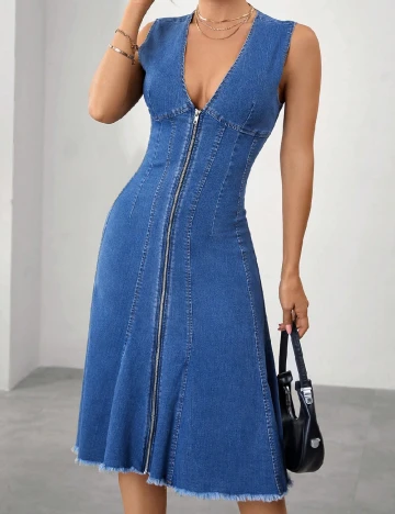 Rochie medie SHEIN, albastru