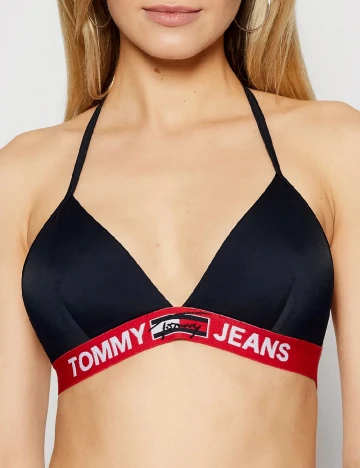 Sutien de baie Tommy Jeans, bleumarin Albastru