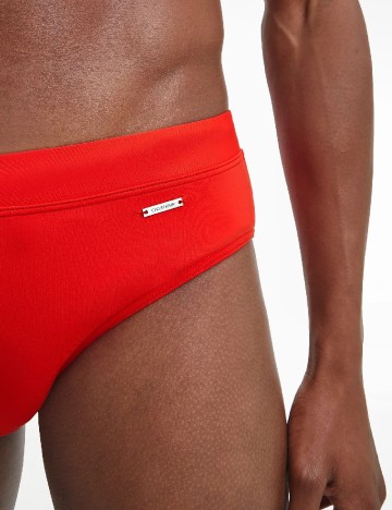 Slip de baie Calvin Klein, rosu