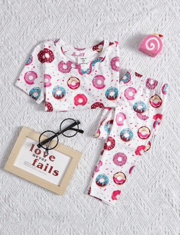 
						Pijama Shein Kids, alb