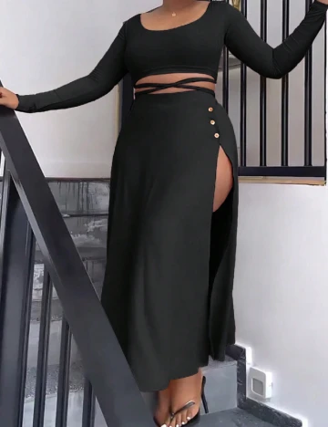 Compleu SHEIN CURVE, negru