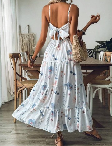 Rochie lunga SHEIN CURVE, alb