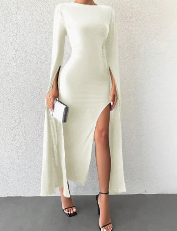Rochie medie SHEIN, ecru