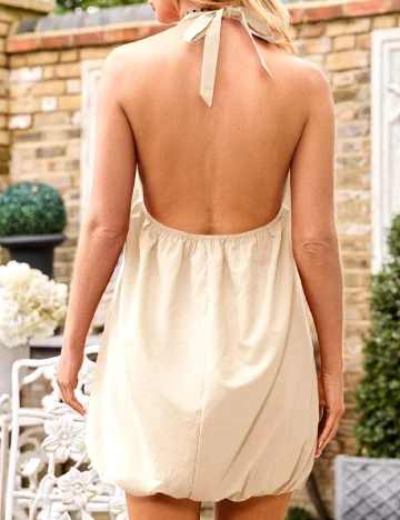 Rochie scurta SHEIN, crem