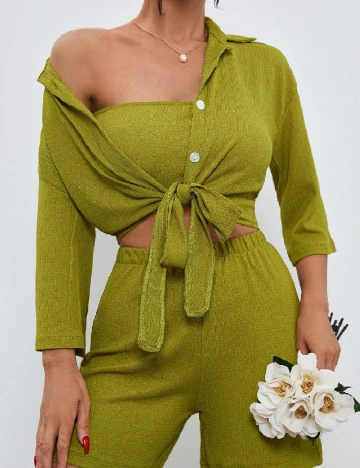 Compleu SHEIN, verde Verde