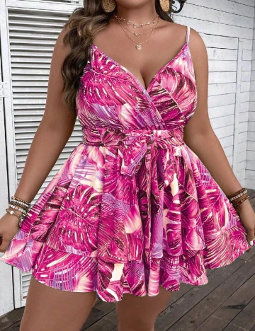 Salopeta SHEIN CURVE, roz