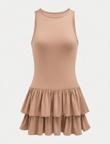 Rochie scurta SHEIN, maro